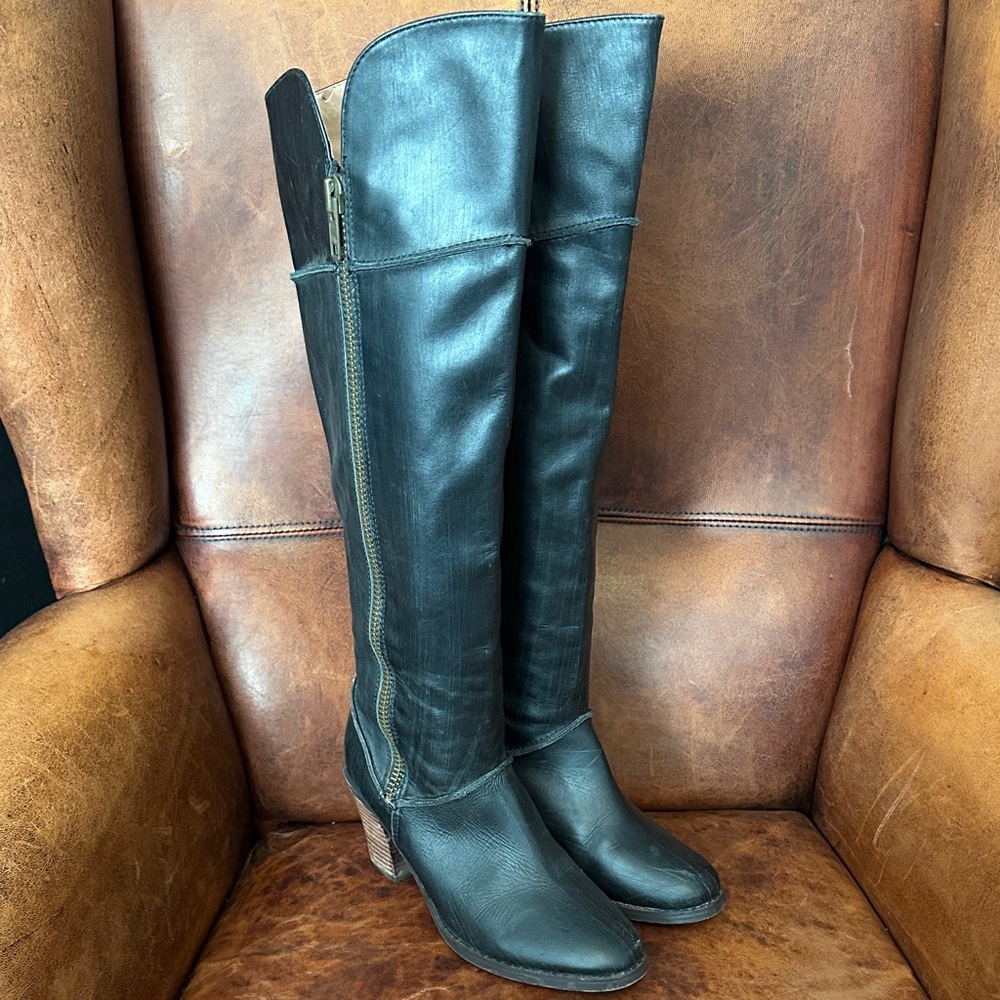 Farylrobin Free People Black Heeled Boots